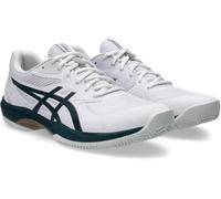 ASICS Homme Game FF Clay Sneaker, Blanc/Vert Saxon, 44.5 EU