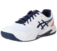 ASICS Homme Gel-Dedicate 8 Sneaker, Blanc/Noir, 42 EU