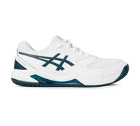 ASICS Homme Gel-Dedicate 8 Sneaker, Blanc/Vert Saxon, 43.5 EU