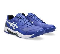 ASICS Homme Gel-Dedicate 8 Sneaker, Dark Cobalt White, 45 EU