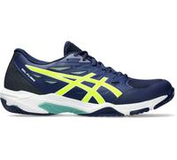 ASICS Homme Gel-Flare Chaussure de Volleyball, Blue Expanse Safety Yellow, 44.5 EU