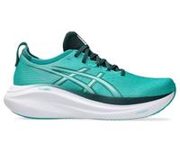 ASICS Homme Gel-Nimbus 27 Sneaker, Bleu Bleu/Vert Saxon, 40 EU
