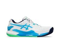 ASICS Gel - Resolution 9 Clay White / Digital Aqua hommes size 40.5