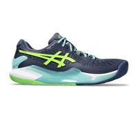 ASICS Homme Gel-Resolution 9 Padel Sneaker, Bleu Tonnerre/Citron ÉLECTRIQUE, 39.5 EU