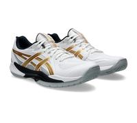 ASICS Homme POWERBREAK FF Sneaker, Blanc/Or Riche, 39.5 EU