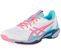 ASICS Homme Solution Speed FF 3 Padel Sneaker, Blanc/Rose Vif, 40.5 EU