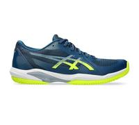 ASICS Homme Solution Swift FF 2 Clay Sneaker, Bleu Mako/Jaune Sécurité, 40.5 EU