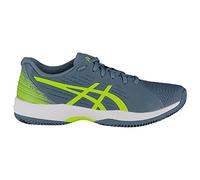 Asics Homme Solution Swift FF Clay Tennis Shoe, Steel Blue/Hazard Green, 43.5 EU