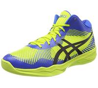 Asics Homme Volley Elite FF MT Chaussures de Volleyball, Multicolore (Energy Green/Directoire Blue/Black 7743), 42.5 EU