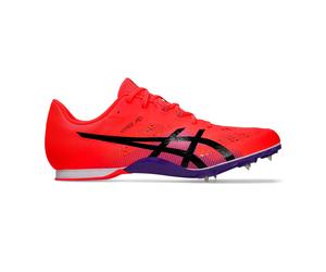 ASICS Hyper Mid Distance 8 Spikes Unisex-rouge, noir, Taille 46,5