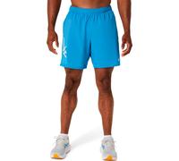 ASICS Icon 7in Short de running Hommes-bleu, beige, Taille L