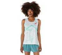 Asics LIGHT KNIT SINGLET Femme Blanc - Débardeurs de running femmes M