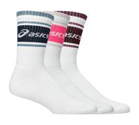 Asics - Logo Crew Sock - Chaussettes multifonctions - EU 35-38 - dark aubergine / bubblegum / midnight