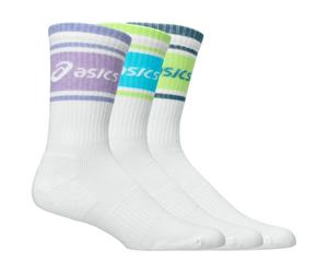 Asics - Logo Crew Sock - Chaussettes multifonctions - EU 43-46 - illuminate yellow / energy aqua / fresh air