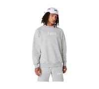 ASICS Logo Fleece Crew - Neck Top Grey Heather hommes size XS