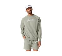 ASICS Logo Fleece Crew - Neck Top Lichen Green hommes size L