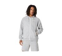 ASICS Logo Fleece Full Zip Hoodie Grey Heather hommes size S