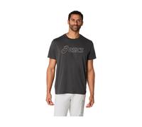 ASICS Logo Ss Tee Graphite Grey hommes size S