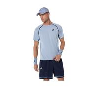 ASICS Match Ss Top Grey Blue hommes size L