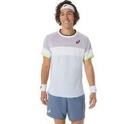 Asics Men Match Ss Top Dusk Violet/soft Sky Taille: S | Vêtements de Sport Outlet | Homme | Mauve