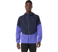 ASICS Veste running MetaRun imperméable Homme bleu foncé/bleu Taille XL