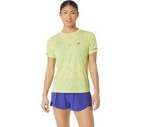 Asics Metarun Pattern Ss Top Glow Yellow Taille: XS | Hauts de sport Outlet | Femme | Jaune
