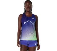 ASICS Haut de sport 'METASPEED' indigo / vert clair / prune / blanc, Taille M