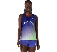 ASICS Maillot de course Metaspeed Femmes Bleu Taille XL