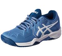 ASICS Mixte enfant Gel-resolution 8 Gs Clay Baskets, Bleu Harmony White, 34.5 EU
