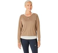 ASICS Nagino Course Manches Longues Top Femme S Brun