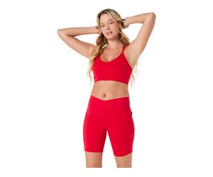 ASICS Nagino Flex Strappy Bra Speed Red femmes size S