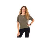 ASICS Nagino Course T-Shirt Femme XS Vert Foncé
