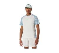 ASICS Padel Court All Over Print Ss Top Cream / Saba Blue hommes size L