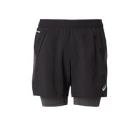 ASICS Road 2in1 5in Short de running Hommes-noir, gris foncé, Taille XL