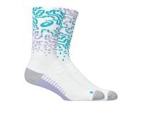 Asics Performance Run chaussettes mi-mollet - AW26 | Moyen in White/Energy Aqua/Fresh Air