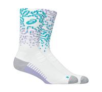 Asics Performance Run chaussettes mi-mollet - AW26 | Moyen in White/Energy Aqua/Fresh Air