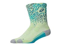 Asics Performance Run Crew Socks - AW26 | Petit in Illuminate Yellow/Foggy Teal