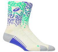 ASICS Performance Run Sock Crew - Mixte - Vert / Violet / Blanc - taille 43-46- modèle 2026