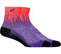 ASICS Performance Run Sock Quarter Flash Red / Edo Purple unisex size IV