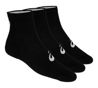 ASICS Quarter Chaussettes De Sport Pack De 3-Noir,Blanc, Taille 47-49