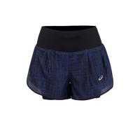 ASICS Road 2in1 3.5in Short De Running Femmes - Bleu Foncé , Noir, Taille M