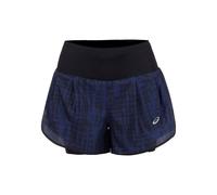 ASICS Road 2in1 3.5in Short De Running Femmes - Bleu Foncé , Noir, Taille XL