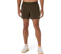 ASICS Road 5in Short De Running Hommes - Marron , Vert, Taille XXL