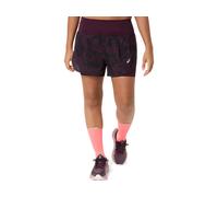 Asics Short de trail Road All Over Print 2in1 3.5in Femme Dark Aubergine Taille S
