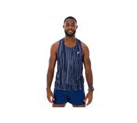 Asics - Road All Over Print Singlet - T-shirt de running - XL - blue expanse / midnight