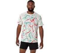 Asics ROAD ALL OVER PRINT SS TOP Homme Multicolore - T-shirts de running hommes M