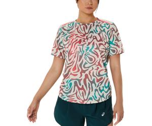 ASICS ROAD ALL OVER PRINT SS TOP Tee-shirt XS Multicolore