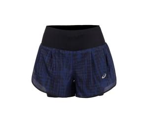 ASICS Road AOP 2in1 3.5in Short de running Femmes-bleu foncé, noir, Taille XS