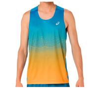 Asics T-shirt fonctionnel ROAD bleu ciel/jaune d'or Taille M
