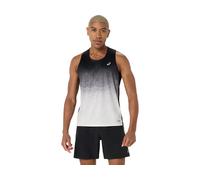 ASICS Road Fade Singlet Performance Black / Cream hommes size L